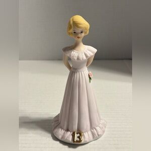 Vintage Enesco Birthday Girl figurine/ 13